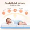 MAMAZING Aerobase Baby Crib and Toddler Mattress 52" L x 28" W, 2-Stage Breathable Mattress, Non-Toxic, Waterproof Liner, Machine-Washable Cover, Fits Standard Baby Crib & Toddler Bed