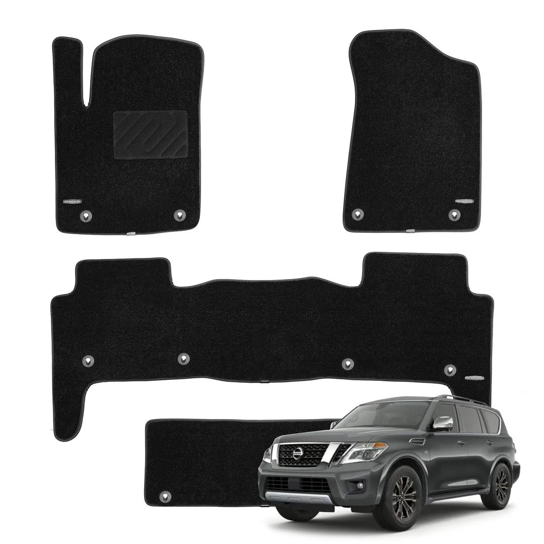 WENNEBIRD Front Carpet Floor Mats for Infiniti QX80 2014-2018, 2Pc