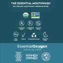 Essential Oxygen BR Certified Organic Brushing Rinse, All Natural Mouthwash for Whiter Teeth, Fresher Breath, and Happier Gums, Alcohol-Free Oral Care, Wintergreen, 2 Piece Set, 16 Oz
