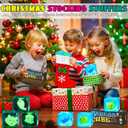 Stress Cube Squishy Fidget Toys Kids Adults - Glow in The Dark Whale Squish Toy Sensory Toys for Kids with Autism Stress Balls for Kids Squeeze Toys for Anxiety Stress Relief Easter Basket Stuffers