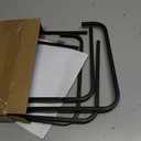 Marbrasse Hanging File Folder Frame, Adjustable Letter Size File Holder 16-25 Inches, Metal File Cabinet Rails for Office, Home, School, Black