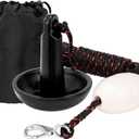 Mushroom Anchor Kit for Kayaks, Canoes, Paddle Boards with Rope and Marker Buoy (Black)