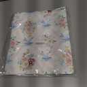 Coquette Blue Bow Floral Pillow Covers 12x20, Vintage Wildflower Botanical Ribbons Trellis Lumbar Throw Pillow Covers for Home Bedroom Living Room, Chinoiserie Decor