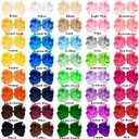 Oaoleer 40Pcs 6" Hair Bows Clips Grosgrain Ribbon Bows Hair Alligator Clips Hair Barrettes Hair Accessories for Baby Girls Infants Toddlers Kids Teens Children (6 Inch)