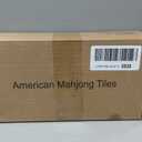 1.2" American Mahjong Tiles, 166 Tiles with White Color (Tiles Only, No Dice and Other Accessories), 4.6 x 8.9 x 1.9 inches