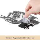 2 x Coucoland Happy Birthday Cake Toppers - Acrylic 40th Birthday Cake Topper Anniversary Theme Party Cake Decorations 1 Pc (Black)