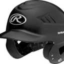 Rawlings | COOLFLO Batting Helmet | 6 1/2" - 7 1/2" One Size Fits Most | Multiple Colors/Facemask Option (Black)