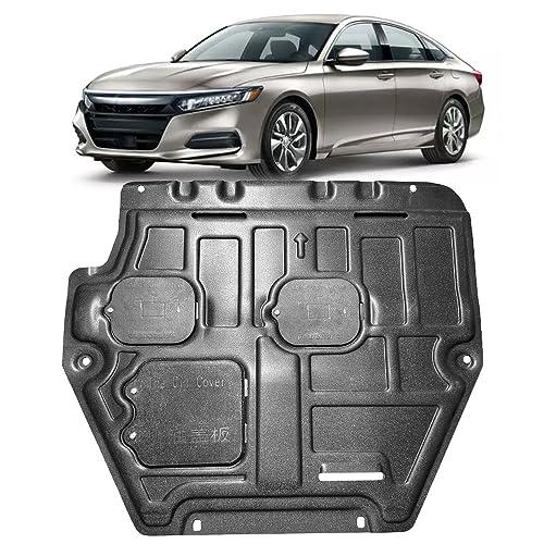 Mud Flaps Engine Guards for Honda Accord 2018 2019 2020 2021 2022 1.5T Front Engine Splash Shield Guards Suitable for Generation 10th Accord Under Engine Cover Directly Replace Original One Black