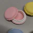 Juvale Macaron Pill Case - Macaron Jewelry Holder & Pill Box - Durable Mini Plastic Containers with Lids - 8 Colors, 1.7 in - Pack of 16