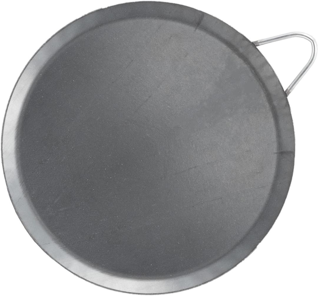 Comales Para Tortillas Grande Para Estufas for Tortillas y Quesadilla Carbon Steel Heavy Duty Metal Handle (13 Inch)