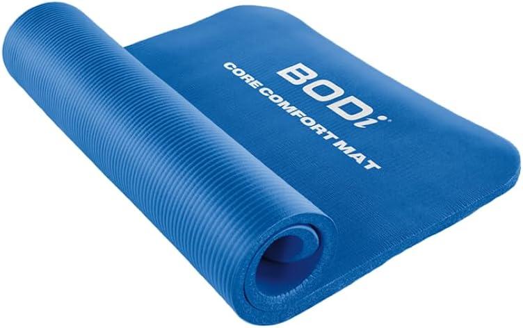 Beachbody Exercise Mat, Extra Thick Foam Workout Mat for Home and Gym, Yoga, Ab Workouts, Stretching, Weightlifting, High Density - Ultra Durable, 1/2 inch