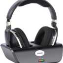 Optical Wireless Headphones for TV Watching, Over-Ear Headphones for Seniors with Charging Dock and Volume Control, Plug and Play