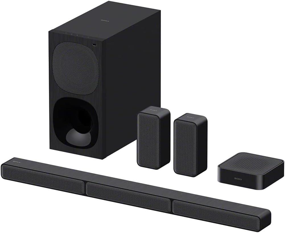 SONY HT-S40R 5.1ch Home Theatre with Dolby Digital, Subwoofer, Rear Speakers, 600 W Bluetooth Soundbar  (Black, 5.1 Channel)