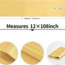 4-Pack Light Gold Satin Table Runner 12 x 108 Inch Long Bright and Smooth Silk Fabric Table Runner for Wedding Banquet Birthday Party Decoration