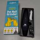 LUCKY TAIL Pet Nail Grinder for Dogs and Cats - Super Quiet and Low Vibration Electric Dog Nail Grinder with 2 LED Lights - USB Rechargeable and Cordless - 2 Speeds - Small to Large Pets - Dark Blue