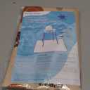 Blissful Diary Baby Splat Mat for Under High Chair, 50.4 x 50.4 Inch Wipeable Splash Mat, Waterproof and Washable, Anti-Slip Floor Protector, Boho Rainbow