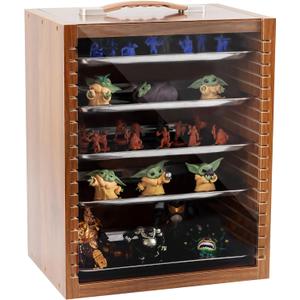 Miniature Carrying Case for Collectibles | Miniature Storage & Display Case for Figurines | Figure Model Holder & Transport Box | Also for Action Figures