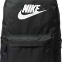 Nike Unisex Adult Classics Heritage Backpack (25L) | Mens and Womens (Medium, Black/Black/White)