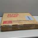 ALPHA CAMP Stadium Seat Chair for Bleachers with Back & Arm Rest (Black Grey)