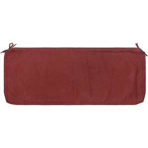 Outdoor Bench Cushion Cover 42 x18 x 3 inch,Water Resistant Cover with Zipper&Ties,Fade-Resistant Slipcover,Patio Porch Swing Cushion Cover Replacement Only,No Insert(Dark Red)