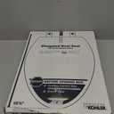 KOHLER 4636-RL-0 Cachet ReadyLatch Elongated Toilet Seat Slow Close, Soft Close Toilet Seat Quiet Lid, Contoured Grip-Tight Bumpers Installation Hardware, Apartment Essentials, White