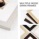 16x24 Picture Frame Set of 3, Distressed White Wood Grain 16x24 Frames for Horizontal and Vertical Wall Mounting (3 pack,White)