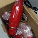 OVENTE Immersion Hand Blender Set, 300W Corded Electric Handheld Stick Mixer, 2 Mixing Speeds with Stainless Steel Blades, Egg Whisk, Beaker & BPA-Free Food Chopper, Red HS565R