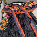 Women Mexican Dress Off Shoulder Floral Long Maxi Dress Summer Beach Party Cinco de Mayo Dresses with Belt (Small, Black)