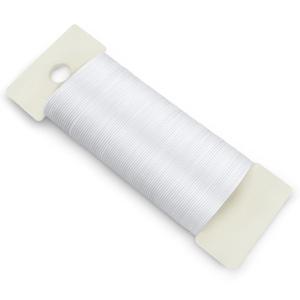 White Floral Wire, 38 Yards 114 Ft 22 Gauge Metal Wire for Crafts, Flexible Wreath Wire Flower Wire, Thin Craft Wire for Ornaments Ribbon Making DIY