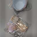 Vesici 48 Pcs Cute Kitten Cupcake Kit Include 24 Cat Cupcake Toppers and 24 Blue Pink Cake Liners Kitten Pet Themed Party Supplies for Birthday Pet Adoption Party Decorations