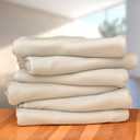 Fleece Throw Blanket Bulk Fleece Blankets Solid Lightweight Warm Soft Cozy Pet-Friendly for Home Bed Sofa Couch Dorm Office Wedding Gifts Travel Airplane for Seasons (Beige, Pack of 6-50x60 Inches)