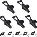03260.0002 Faucet Kit for Tea Dispenser, Replacement Spigot for Beverage Dispenser (5 Pack Set, Include 5 Wing Nut and 5 C-Ring)