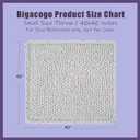 Bigacogo Chunky Knit Throw Blanket for Couch, 40x40 inches, 100% Hand Knitted with Thick Jumbo Chenille Yarn, Cozy Soft Large Rope Knot Cable Crochet Blankets for Sofa Bed Living Room, Ivory