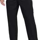 GAXIDES Mens Hiking Athletic Joggers Sweatpants Golf Running Pants Summer Lightweight Breathable Casual Outdoor Sports Quick Dry Fit Trousers with Zipper Pockets Black+Darkgrey XL