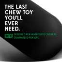 Goughnuts Toys for Aggressive Chewers | Heavy Duty Virtually Indestructible Dog Toy Stick for Medium Breeds Such as Pit Bulls | Black