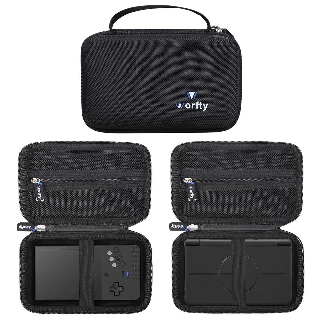 worfty Case for Retroid Pocket Classic/ Retroid Pocket Flip 2 Retro Game Console - Hard Travel Protective Carrying Storage Bag (Black)