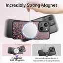 FUNMIKO for iPhone 15 Plus Case Wireless Charging & Military-Grade Protection - Cute Floral Design for Women Girls, Non-Slip Matte Cover with Shockproof Corners - Artistic Bows