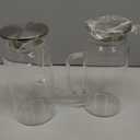 Set of 2 Glass Pitcher with Lid, 1200ml Leak Proof, Glass Water Jugs, BPA Free, Microwave & Dishwasher Safe Pitcher, Sun & Iced Tea, Sangria, Cold Brew Coffee & More