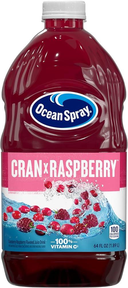 Ocean Spray® Cran-Raspberry® Cranberry Raspberry Juice Drink, 64 Fl Oz Bottle, BB 18 OCT 26