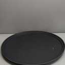 4 Pcs 24 Inch x 29 Inch Restaurant Serving Trays Black PP Plastic Non Slip Tray Rubber Lined Large Oval Tray for Kitchen Dining Room Cafeterias Fast Food Service