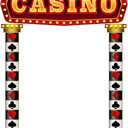Peryiter 3 Pcs Casino Movie Night Porch Sign Banner Movie Casino Theme Party Decorations VIP Door Entrance Banner Movie Theater Welcome Porch Sign Red Carpet Party Decoration (Casino Night)
