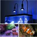 LED Aquarium Blue Light Blub, 18W (36W Equivalent) LED Plant Grow Light Bulb with 450-460nm Blue LEDs for Indoor Plants Veg and Aquarium Plants Growing