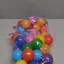 Playz Soft Plastic Mini Ball Pit Balls 50 Count - w/ 8 Vibrant Colors - Crush Proof, No Sharp Edges, Non Toxic, Phthalate & BPA Free for Baby Toddler Ball Pit, Play Tents & Tunnels Indoor & Outdoor