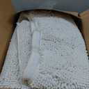 Muddy Mat | Super Absorbent Door Mat Indoor, Microfiber Quick Dry Chenille Entryway Rug, Non-Slip Front Door Mat, Indoor Mats for Entryway, Machine Washable Pet Rug, White 48"x60"