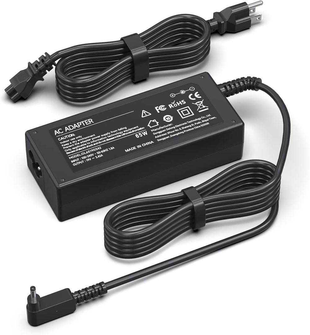Chromebook Chargers Laptop for Acer CB3 CB5 11 13 14 15 R11 N16P1 A13-045N2A N15Q9 C738T N15Q8 CB3-532 CB3-431 PA-1450-26 Spin 1 3 5 Serises AC Adapter Power Supply Cord 19V 3.42A