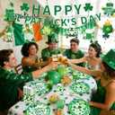 106PCS St. Patrick's Day Plates and Napkins Set, St Patricks Day Decorations Shamrock Plates Saint Patricks Day Party Supplies Disposable Paper Plates for Irish Lucky Day Celebration, Serves 24