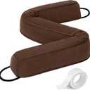 Comfyanno 38 Weighted Under Door Draft Stopper, Fits Front, Bedroom, Interior Door, Easy to Install, Block Cold Air Draft from Bottom Door, 2.2lb, Fits Door Gap up to 3, Brown