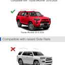 Wonderdriver 300lbs Lockable Roof Rack Cross Bars Compatible with Toyota 4Runner 2010-2024 with Side ROOF Rails, Heavy Duty Aluminum Roof Rails Crossbars Cargo Canoe Black Rooftop Cargo.