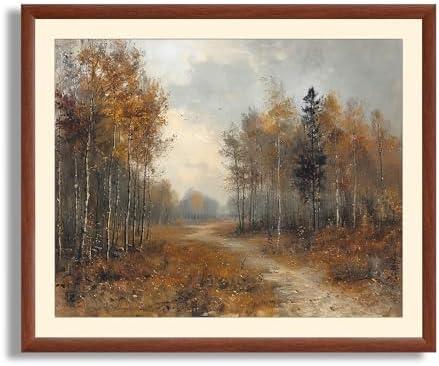 Art Shoppe Framed Print Wall Art, Vintage Wall Décor for Living Room, Bedroom, Office, High-Resolution Image on Premium Art Paper, 3/4" Frame with Plexiglass Front, Ready to Hang, 17"x21"