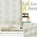 Jinchan Boho Curtains for Living Room Farmhouse Sage Green Curtains 84 Inch Length 2 Panels for Bedroom Geometric Striped Light Filtering Window Drapes Rod Pocket Sage Green on Beige